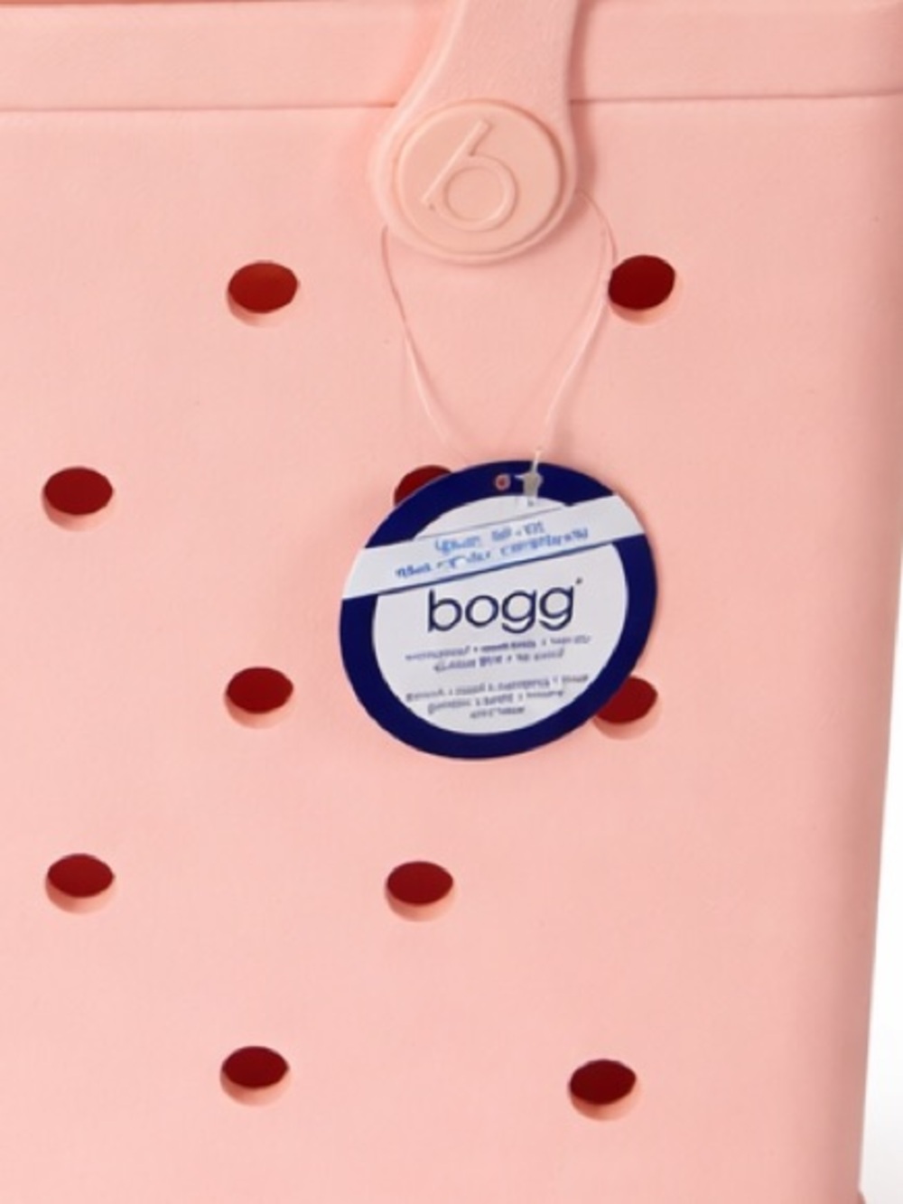 BOGG BAG Baby Bogg Tote Peach Daiquiri Pink Washable Beach Bag w/ Insert - Picture 5 of 5